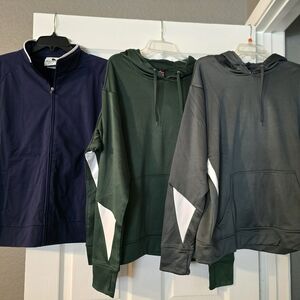 Augusta Sportswear Navy Jacket And 2 Hoodies